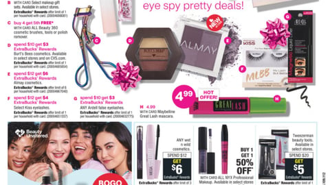 CVS Flower Beauty 'BOGO 50% Off' Feature